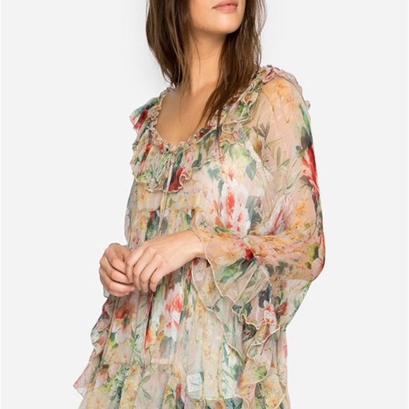 johnny was aria ruffle top